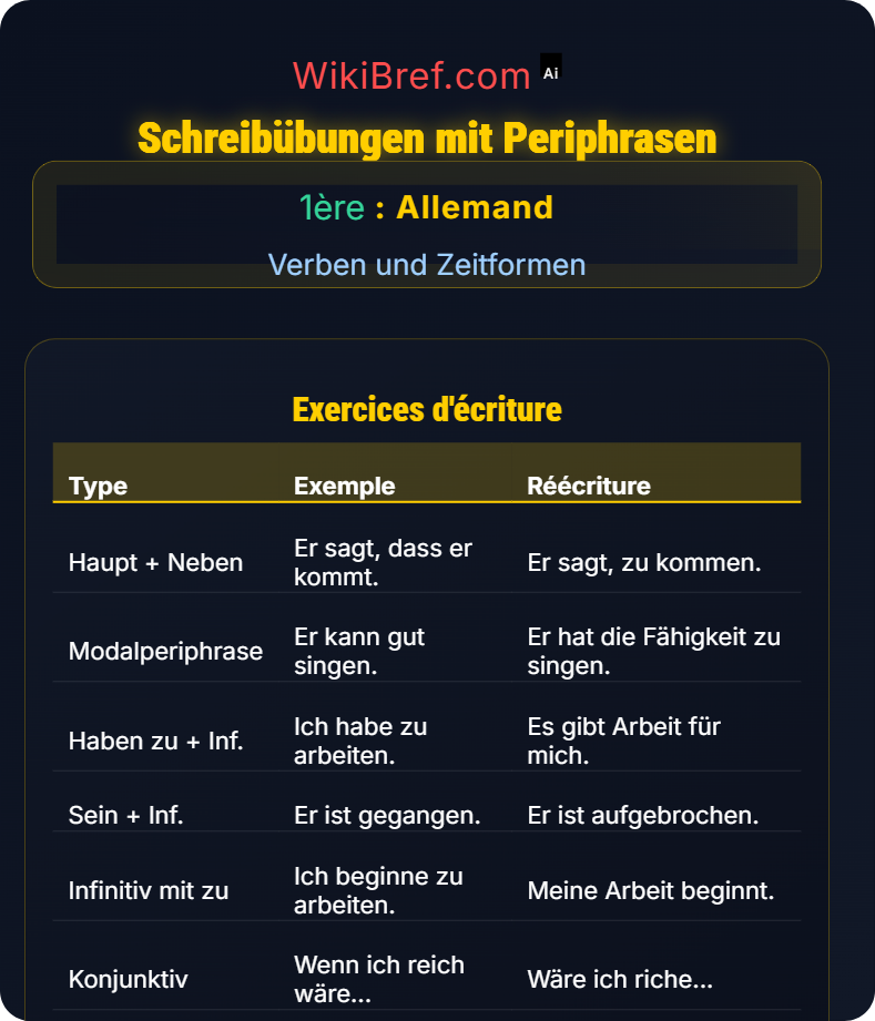 Periphrasen und komplexe Konstruktionen Verben und Zeitformen