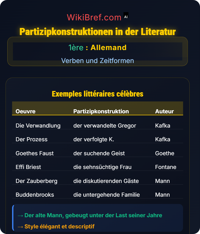 Partizipien und Stilmittel Verben und Zeitformen