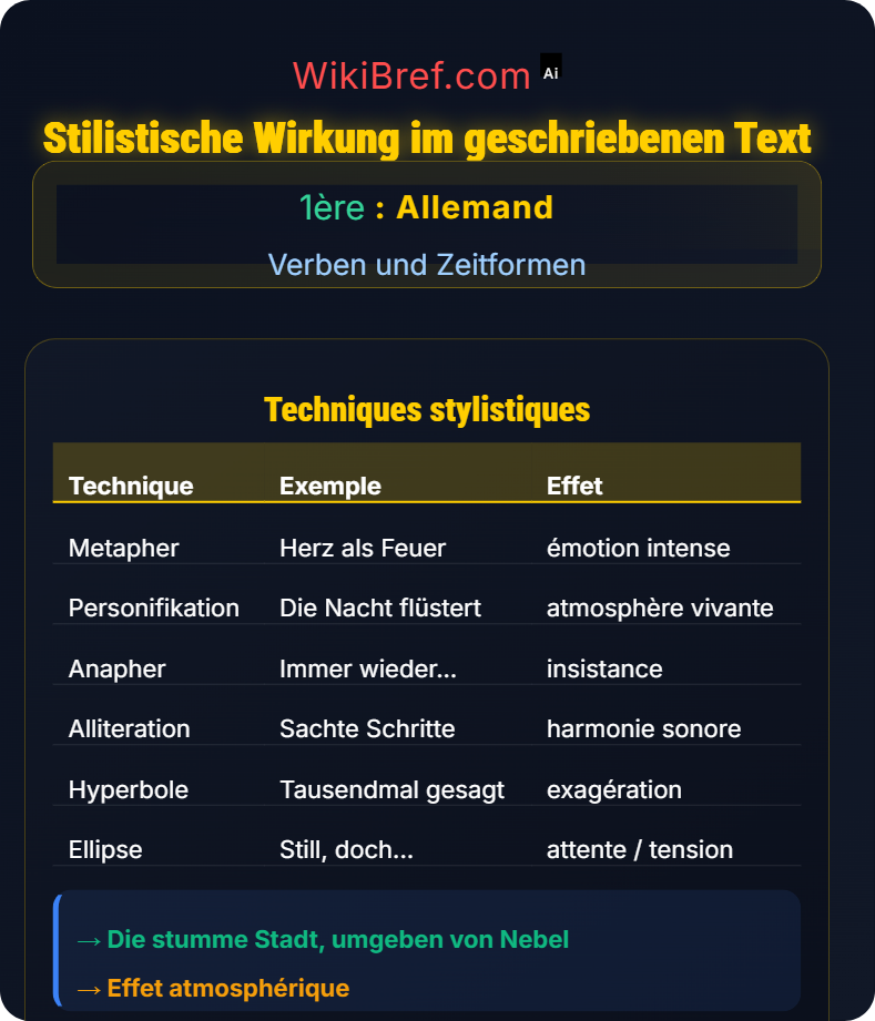 Partizipien und Stilmittel Verben und Zeitformen