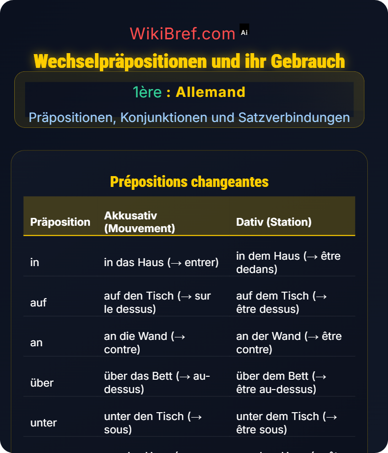 Präpositionen und Fälle Präpositionen, Konjunktionen und Satzverbindungen