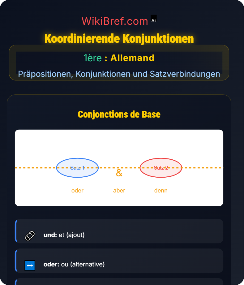 Konjunktionen und Satzverknüpfung Präpositionen, Konjunktionen und Satzverbindungen