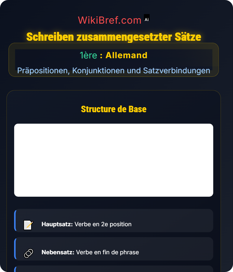 Konjunktionen und Satzverknüpfung Präpositionen, Konjunktionen und Satzverbindungen