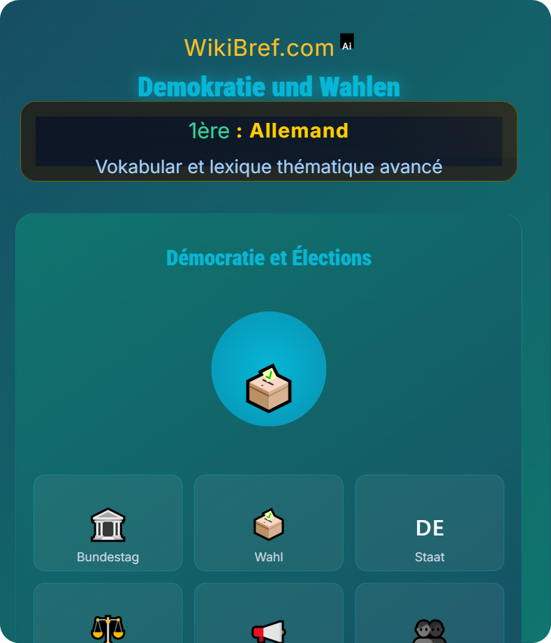 Politik und Gesellschaft Vokabular et lexique thématique avancé