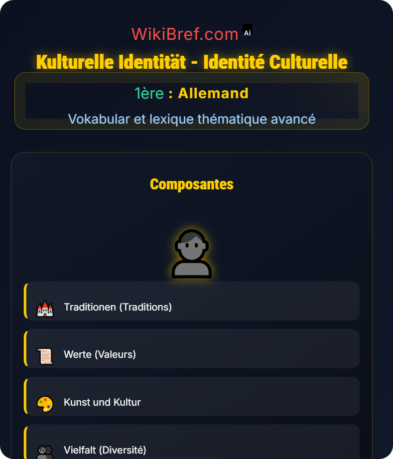 Kultur und Feste Vokabular et lexique thématique avancé