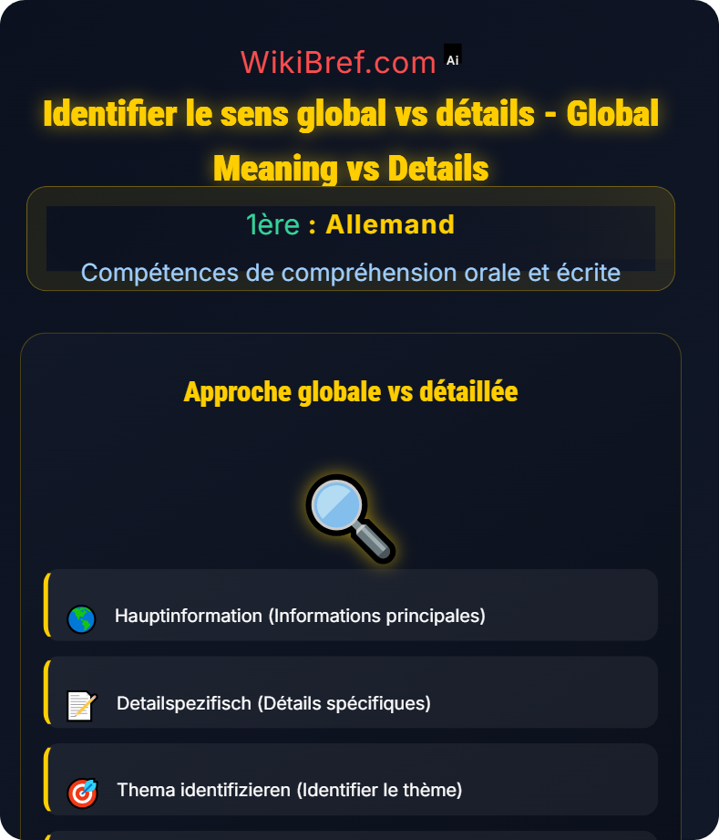 Compréhension orale Compétences de compréhension orale et écrite