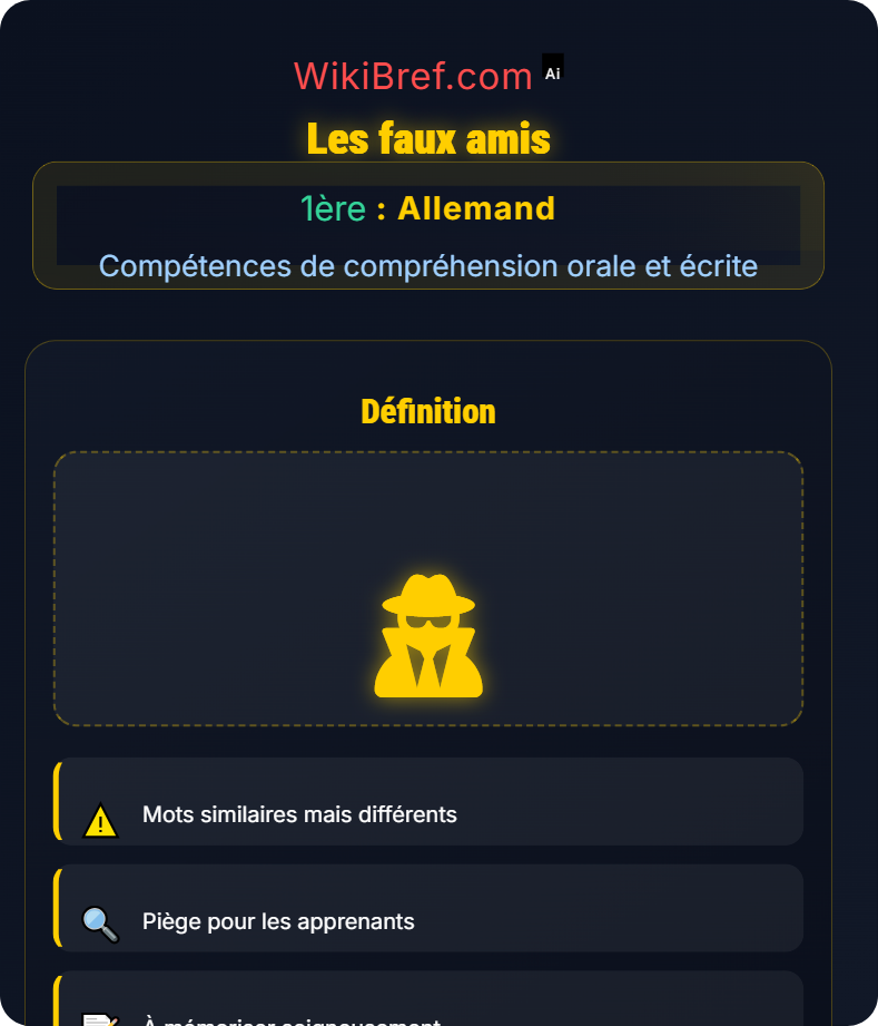 Vocabulaire contextuel Compétences de compréhension orale et écrite