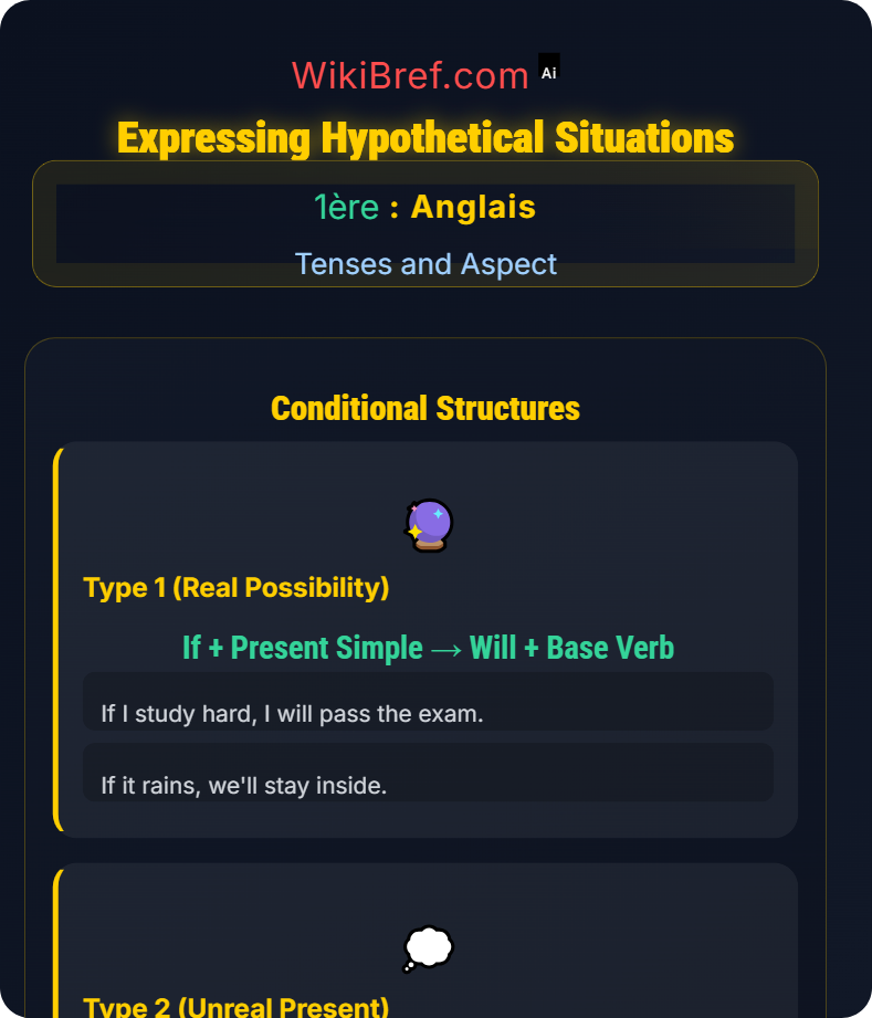 Future and Conditional Forms Tenses and Aspect