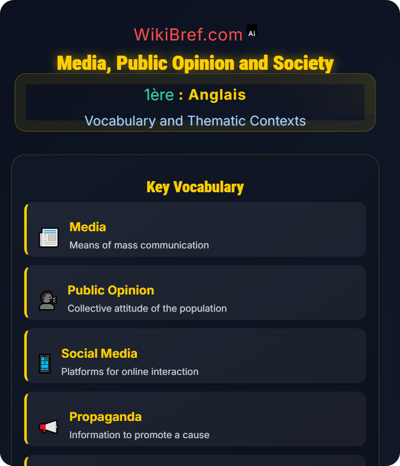 Society and Citizenship Vocabulary and Thematic Contexts