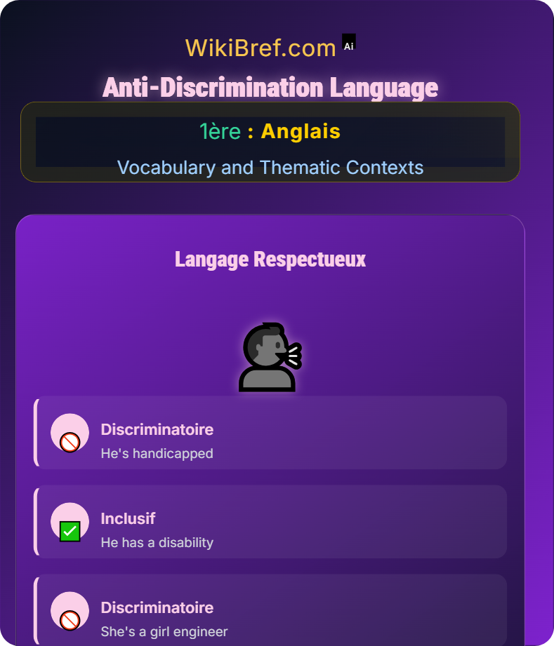Diversity and Inclusion Vocabulary and Thematic Contexts