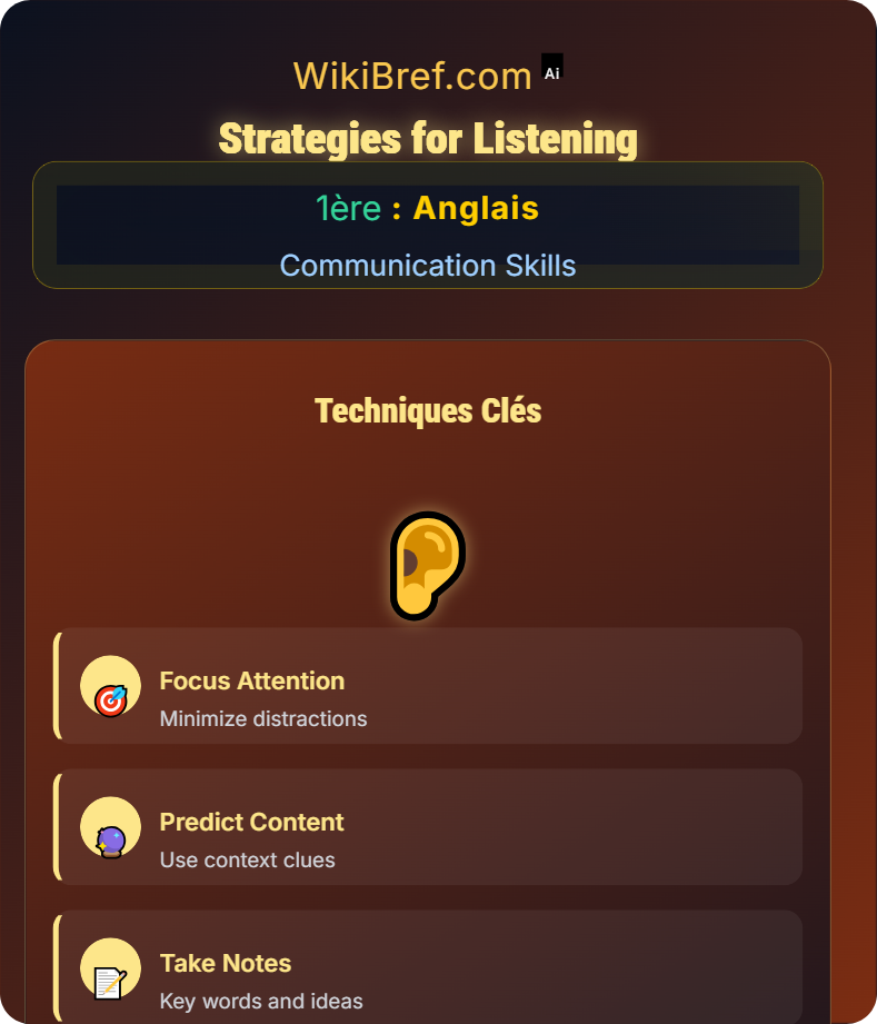Listening Comprehension Communication Skills