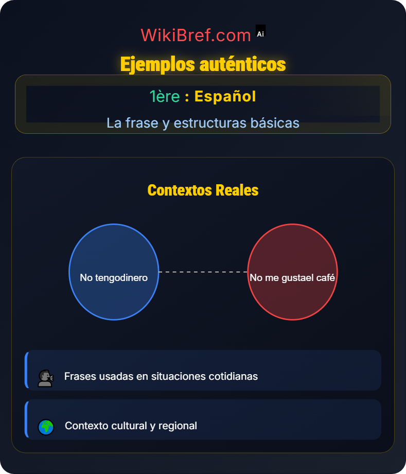 La negación La frase y estructuras básicas