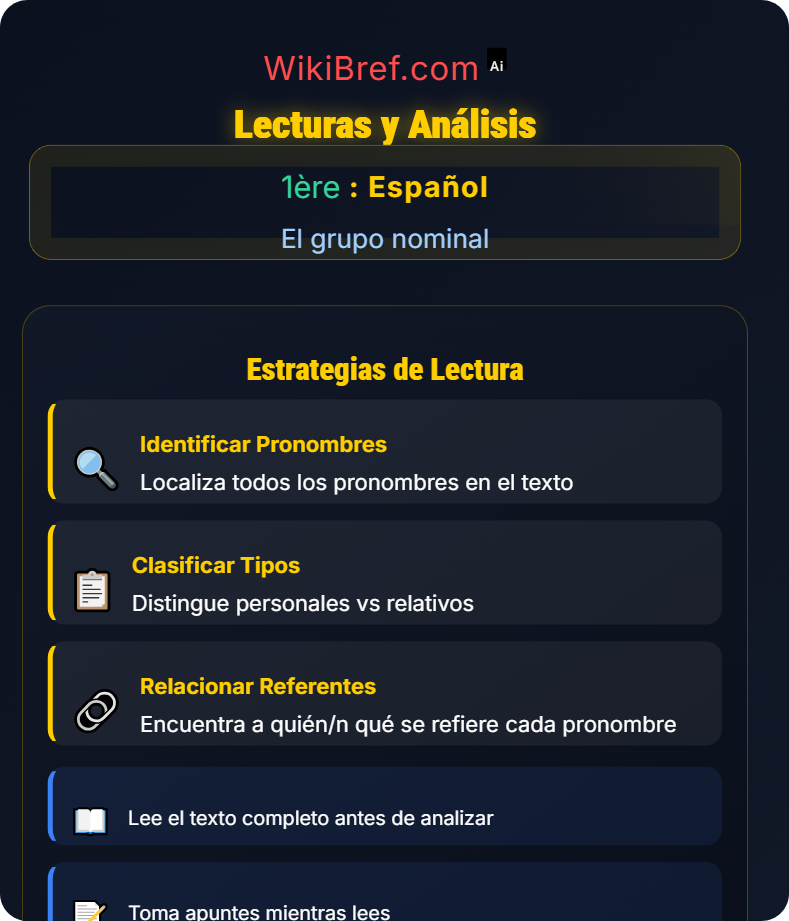 Los pronombres personales y relativos El grupo nominal
