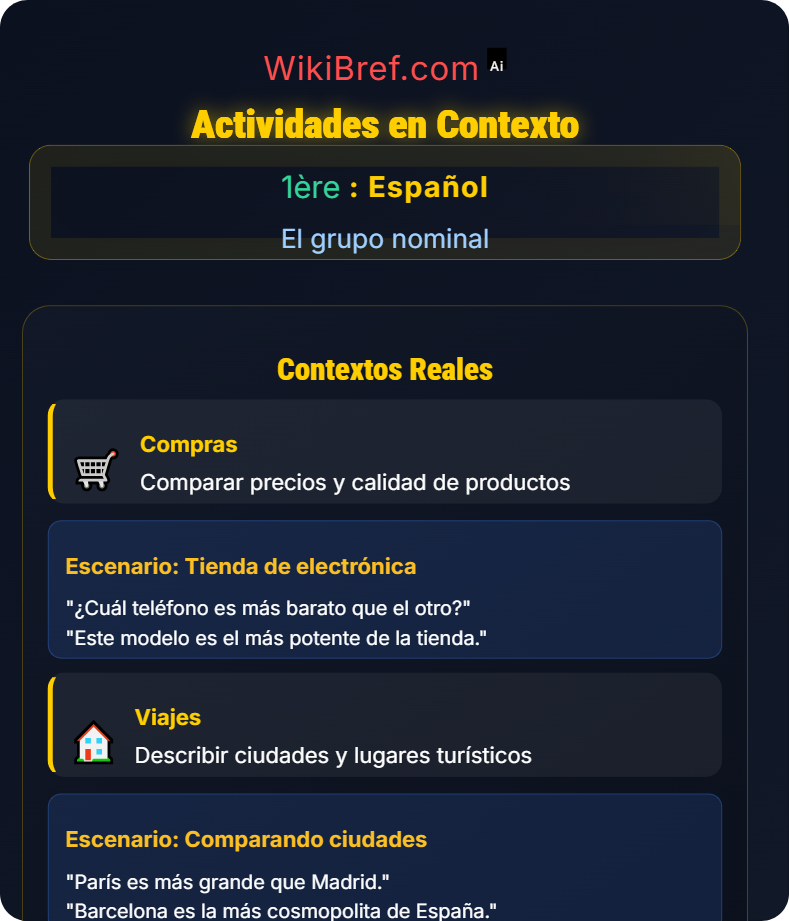 La comparación y el superlativo El grupo nominal