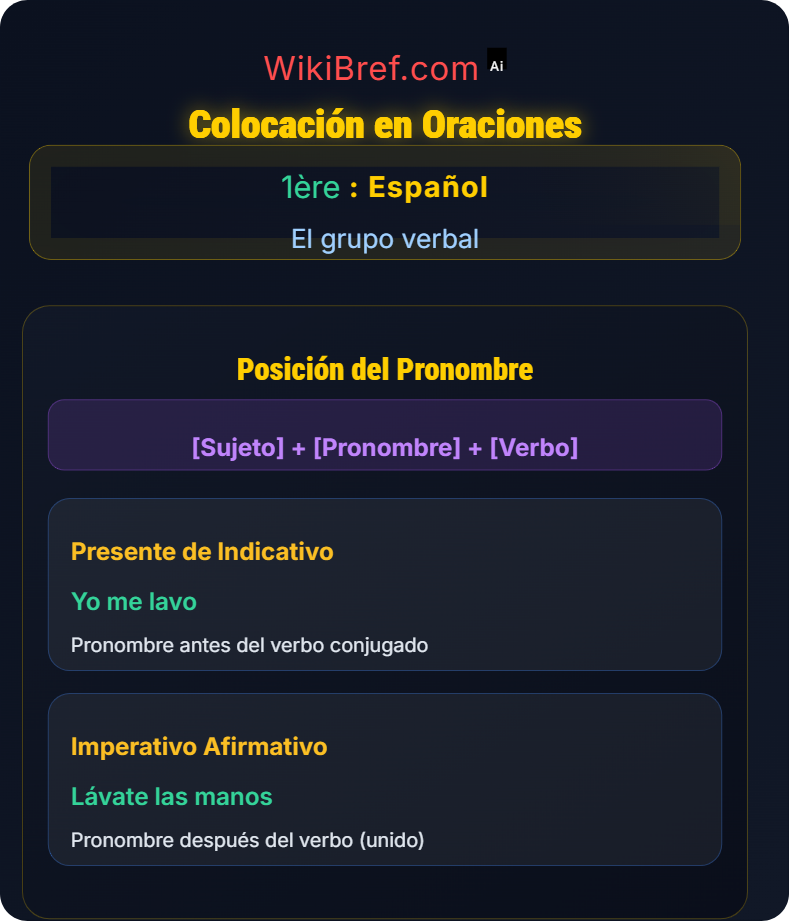 Verbos pronominales y reflexivos El grupo verbal