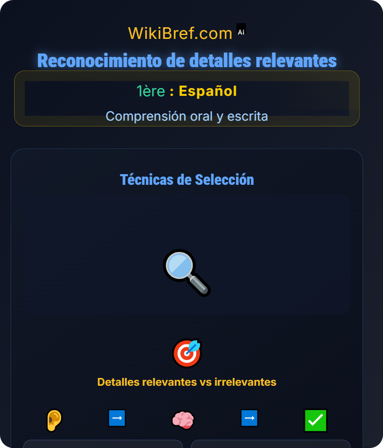 Comprensión oral Comprensión oral y escrita