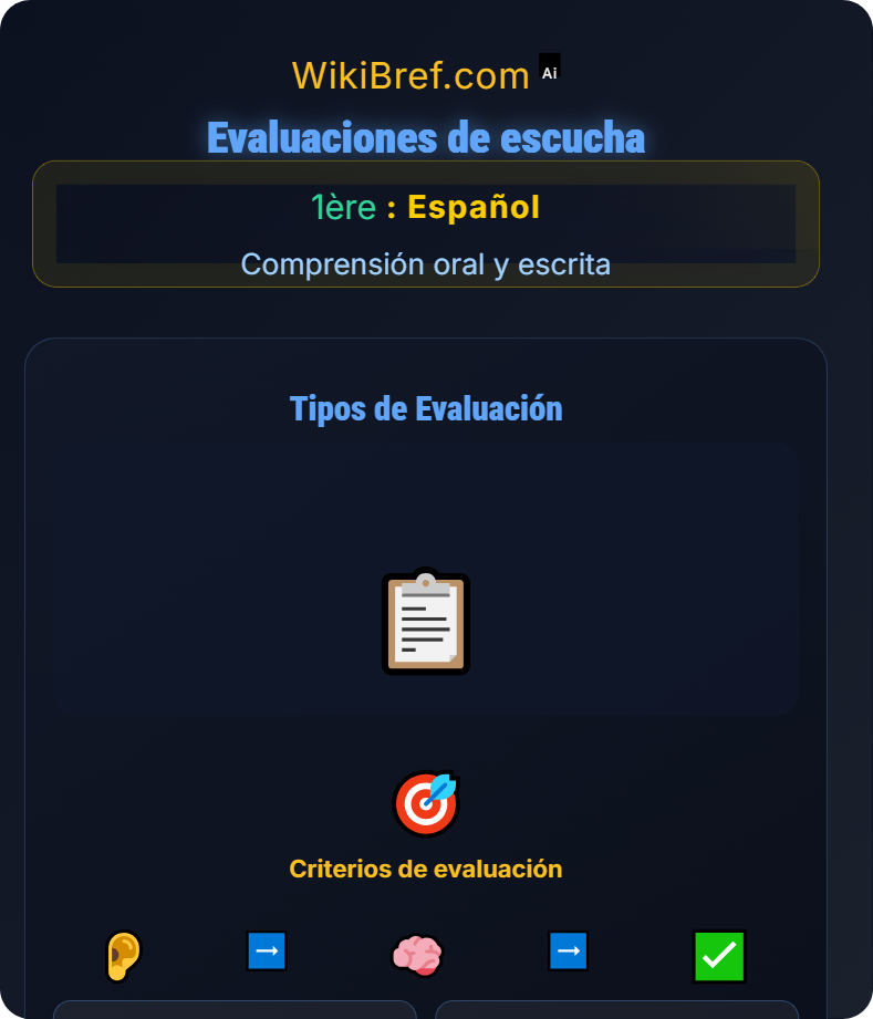 Comprensión oral Comprensión oral y escrita