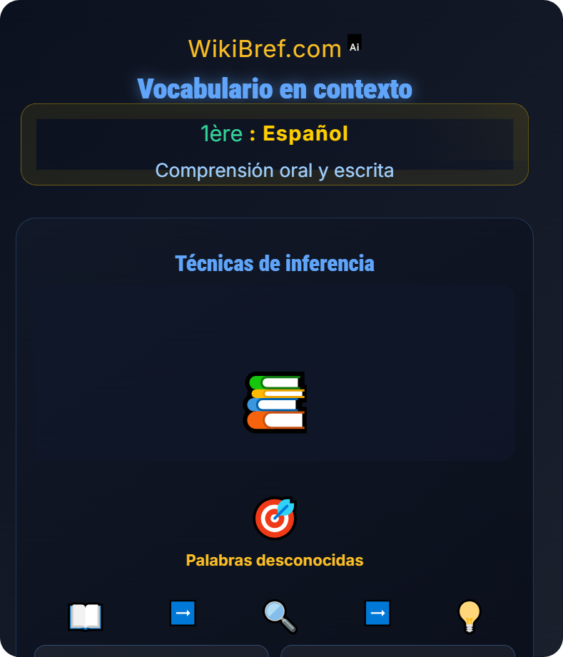 Comprensión escrita Comprensión oral y escrita