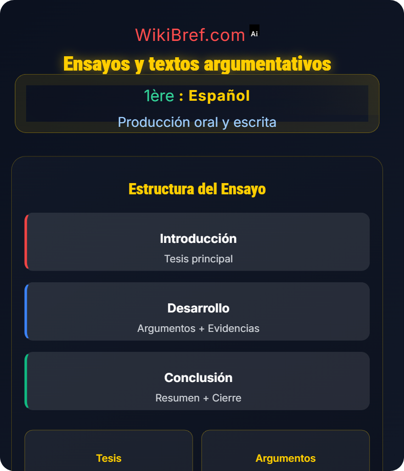 Producción escrita Producción oral y escrita