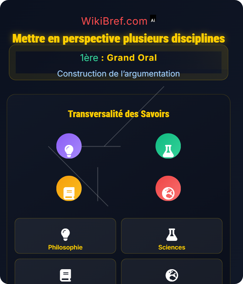 Utilisation des connaissances de spécialités Construction de l’argumentation