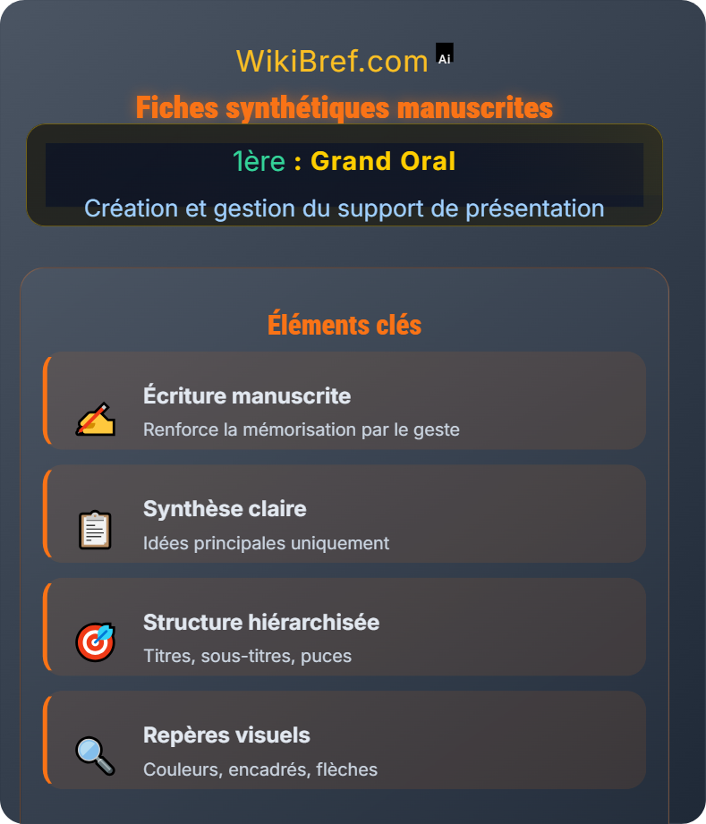 Types de supports possibles Création et gestion du support de présentation