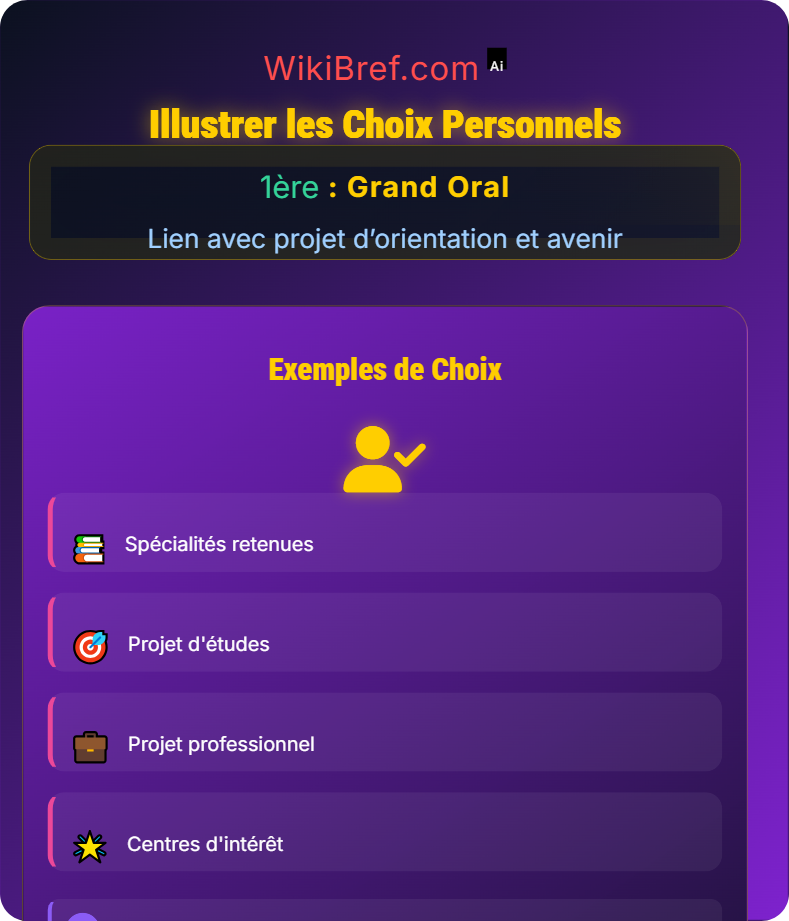 Présentation du projet professionnel Lien avec projet d’orientation et avenir