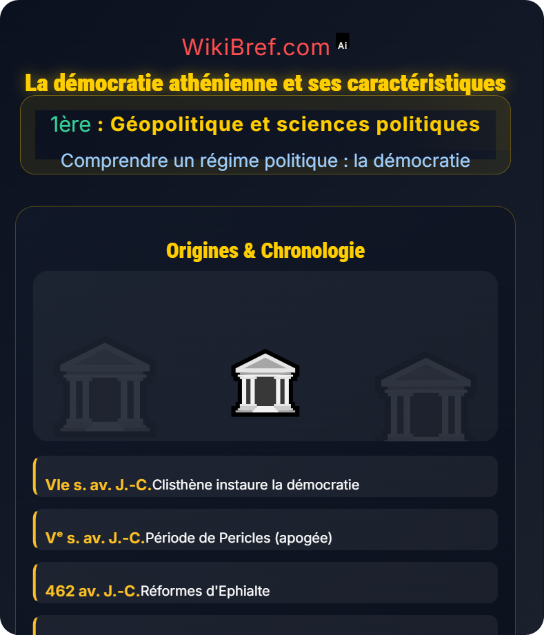 Histoire des démocraties Comprendre un régime politique : la démocratie