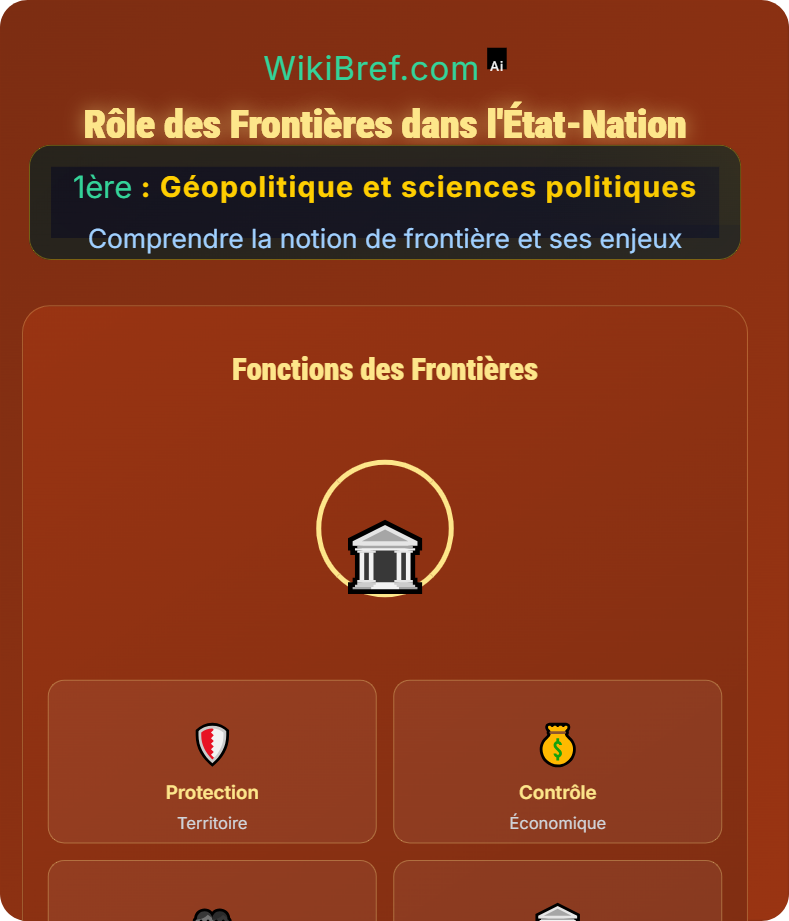 Définitions et fonctions des frontières Comprendre la notion de frontière et ses enjeux