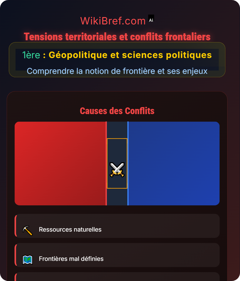 Conflits et coopérations autour des frontières Comprendre la notion de frontière et ses enjeux