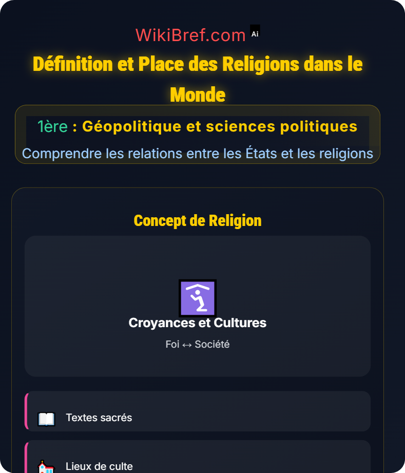 Géopolitique des religions Comprendre les relations entre les États et les religions