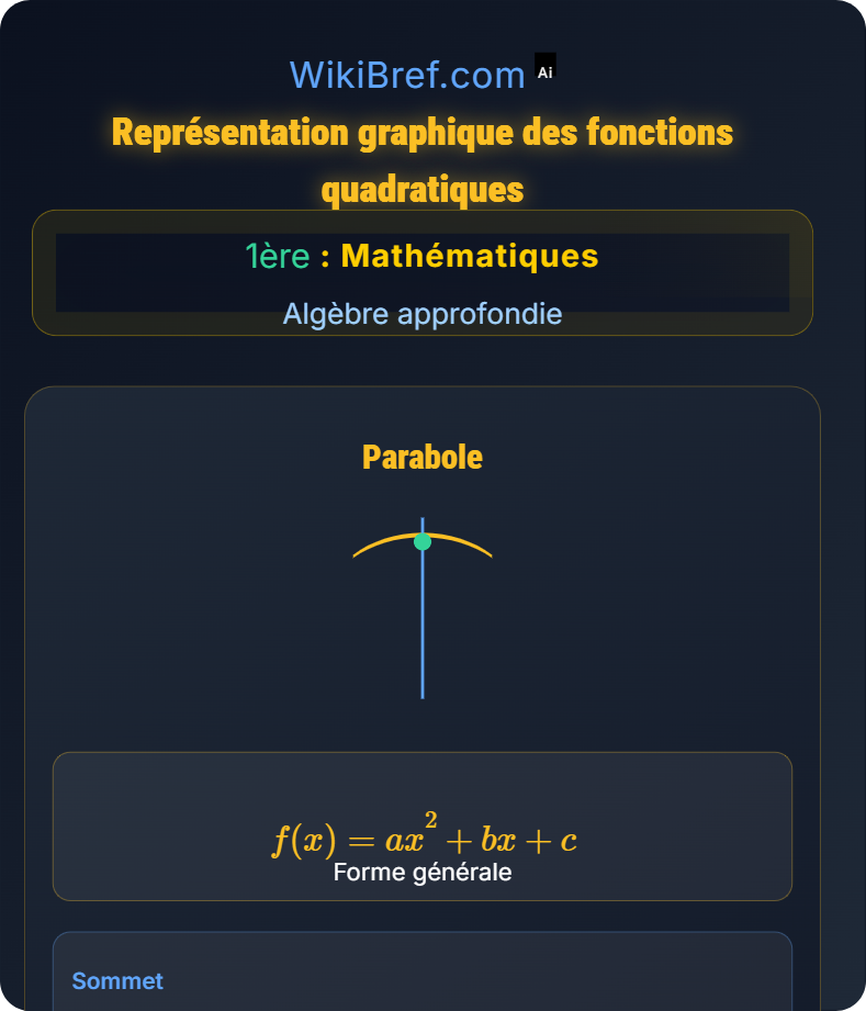 Le second degré Algèbre approfondie