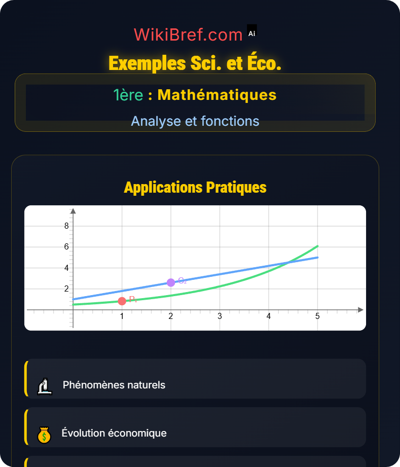 Modélisation mathématique Analyse et fonctions