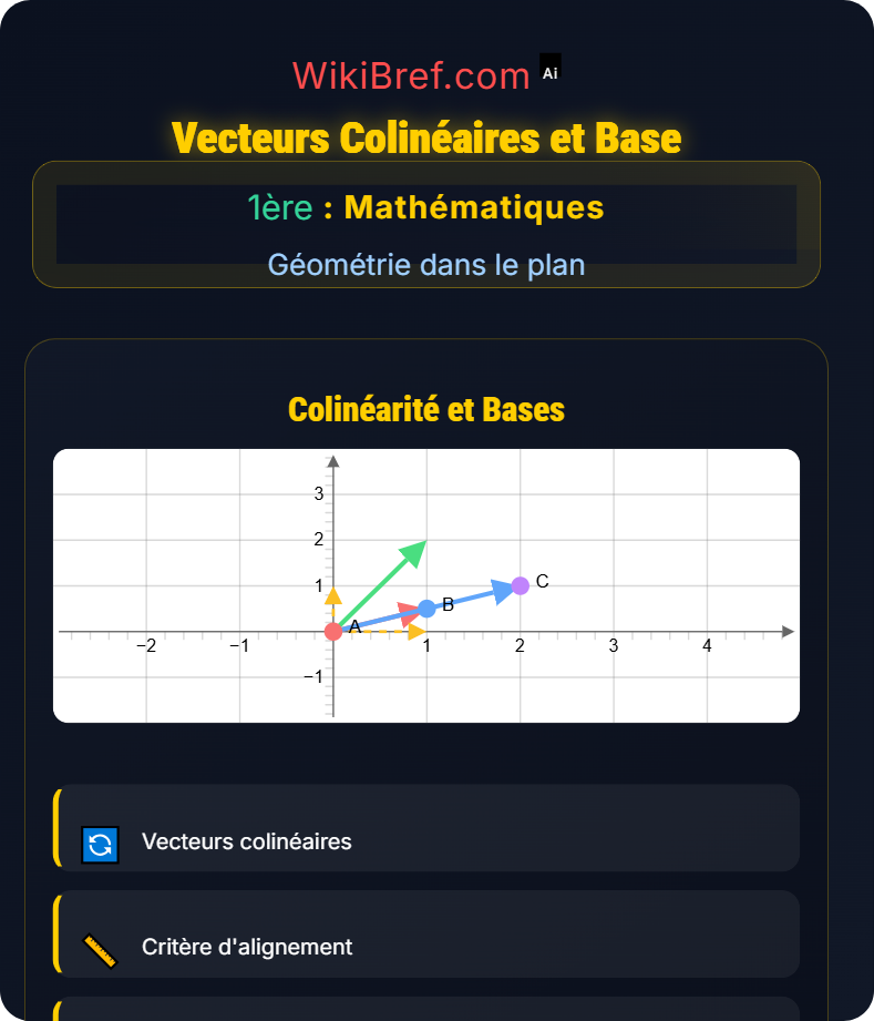 Calcul vectoriel Géométrie dans le plan