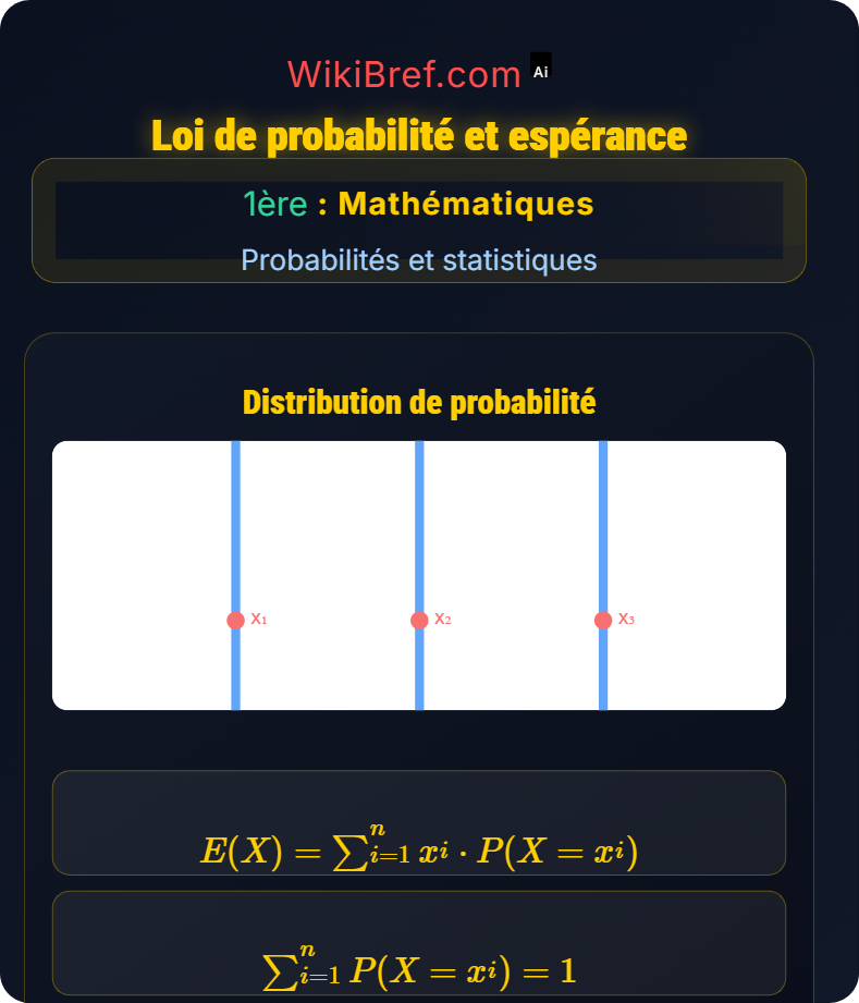 Variables aléatoires Probabilités et statistiques
