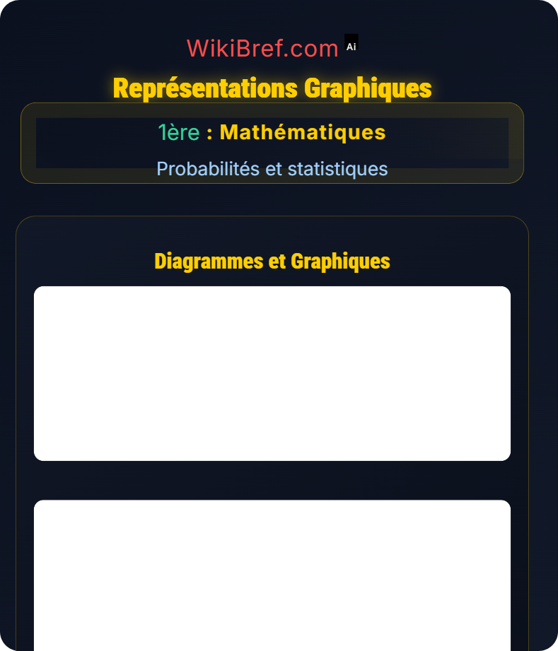 Statistiques descriptives avancées Probabilités et statistiques