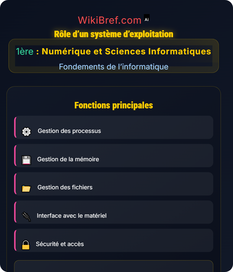 Systèmes et logiciels Fondements de l’informatique