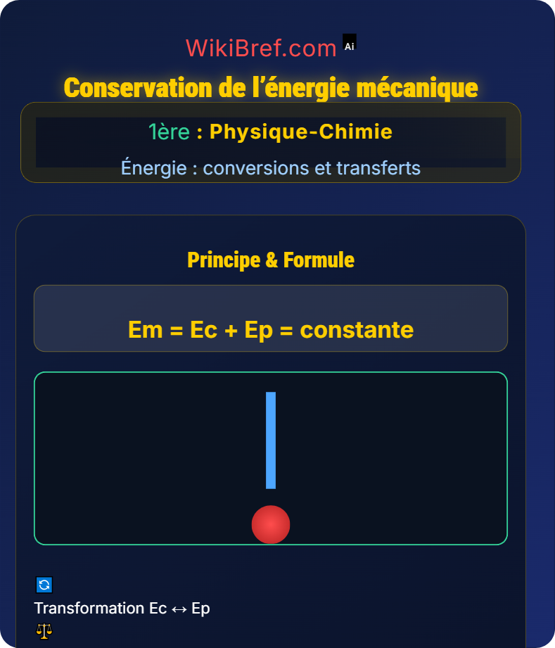 Énergie mécanique Énergie : conversions et transferts