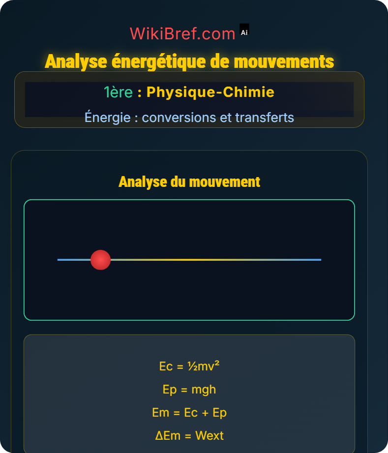 Énergie mécanique Énergie : conversions et transferts