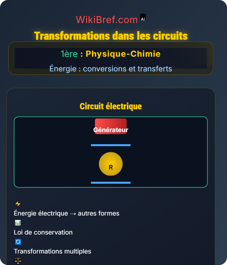 Énergie électrique Énergie : conversions et transferts