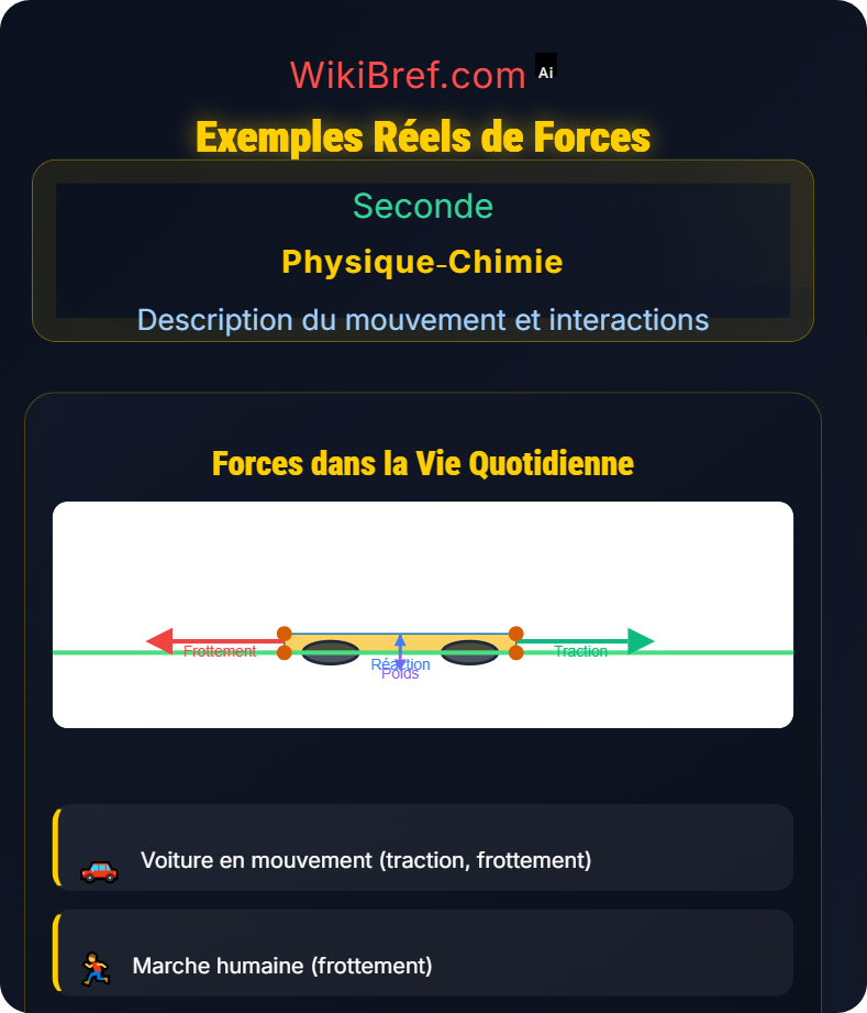 Forces et modélisation d’une action mécanique Description du mouvement et interactions