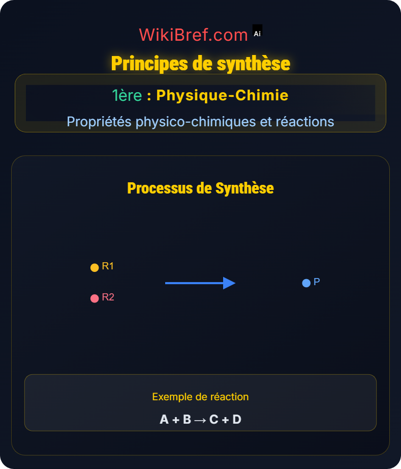 Synthèse en chimie organique Propriétés physico-chimiques et réactions