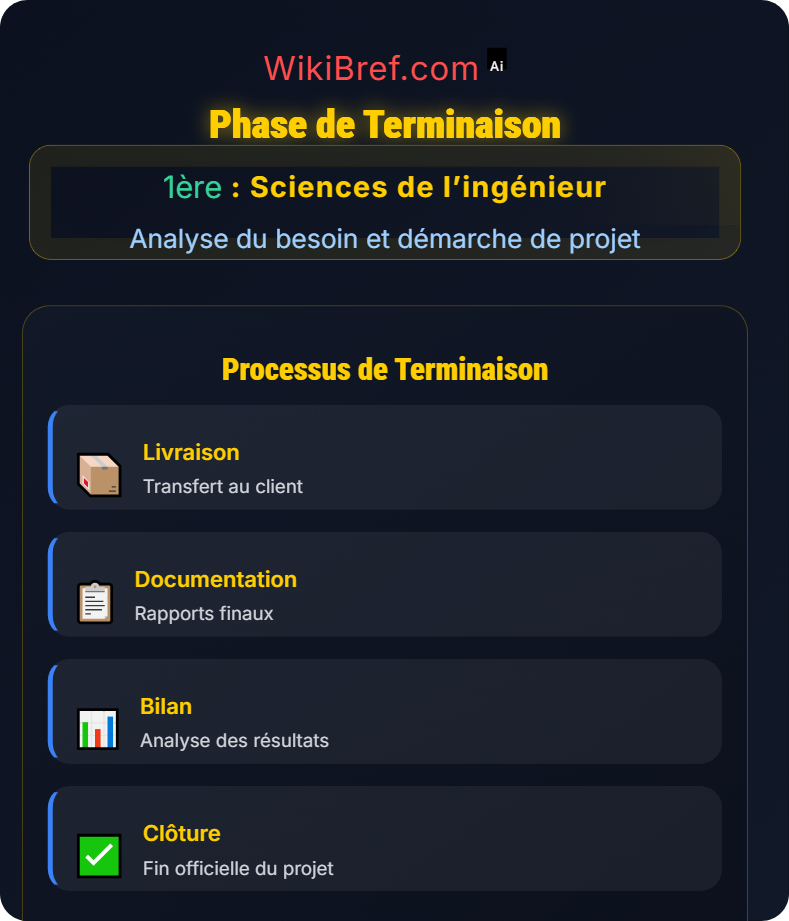Phases d’un projet d’ingénierie Analyse du besoin et démarche de projet