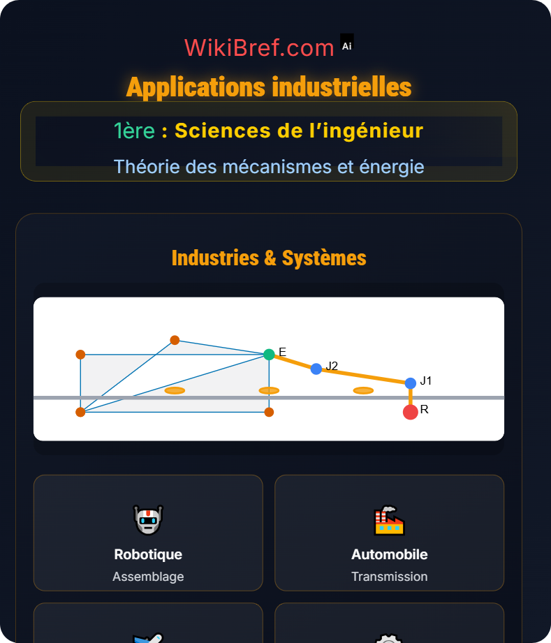 Types de mécanismes Théorie des mécanismes et énergie