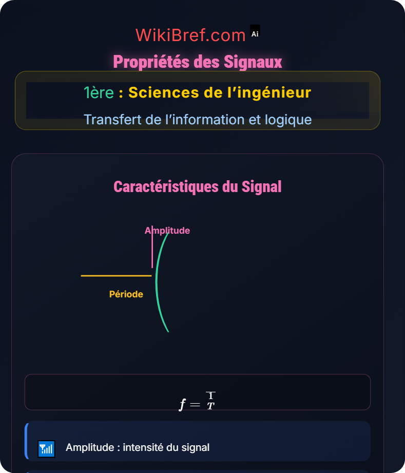 Signaux et transmission Transfert de l’information et logique