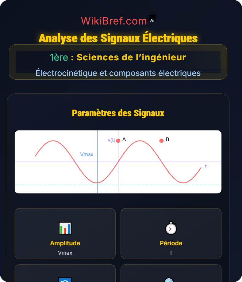 Outils d’étude électrique Électrocinétique et composants électriques