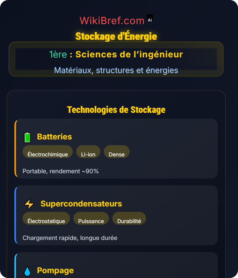 Énergies et sources Matériaux, structures et énergies