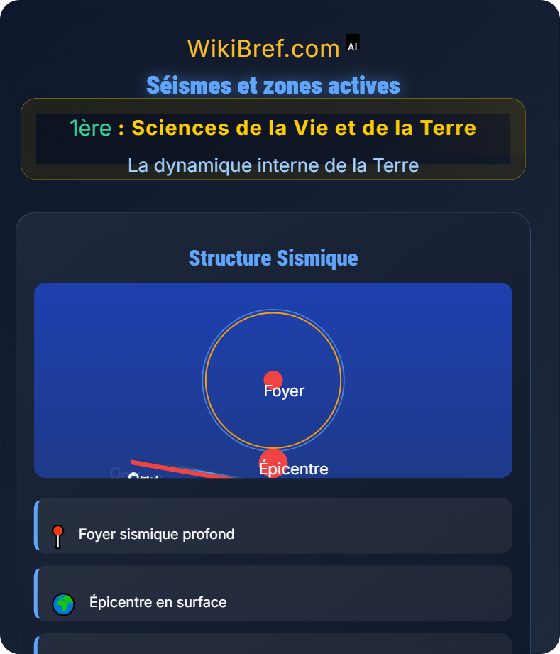 Manifestations géologiques associées La dynamique interne de la Terre
