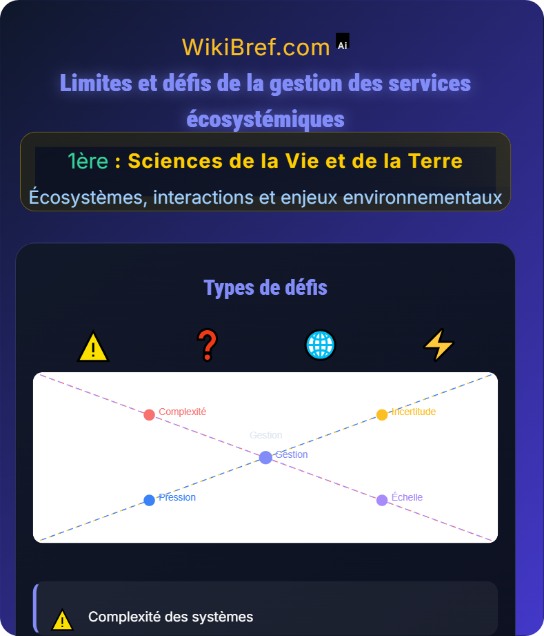 Services écosystémiques Écosystèmes, interactions et enjeux environnementaux