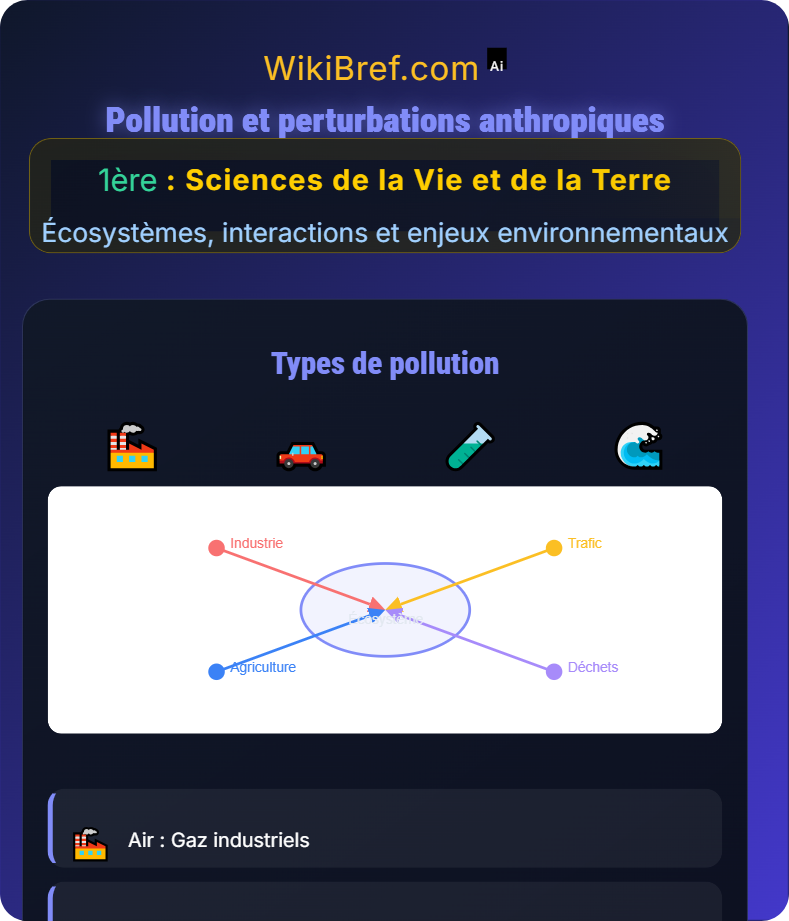 Impacts humains et gestion durable Écosystèmes, interactions et enjeux environnementaux