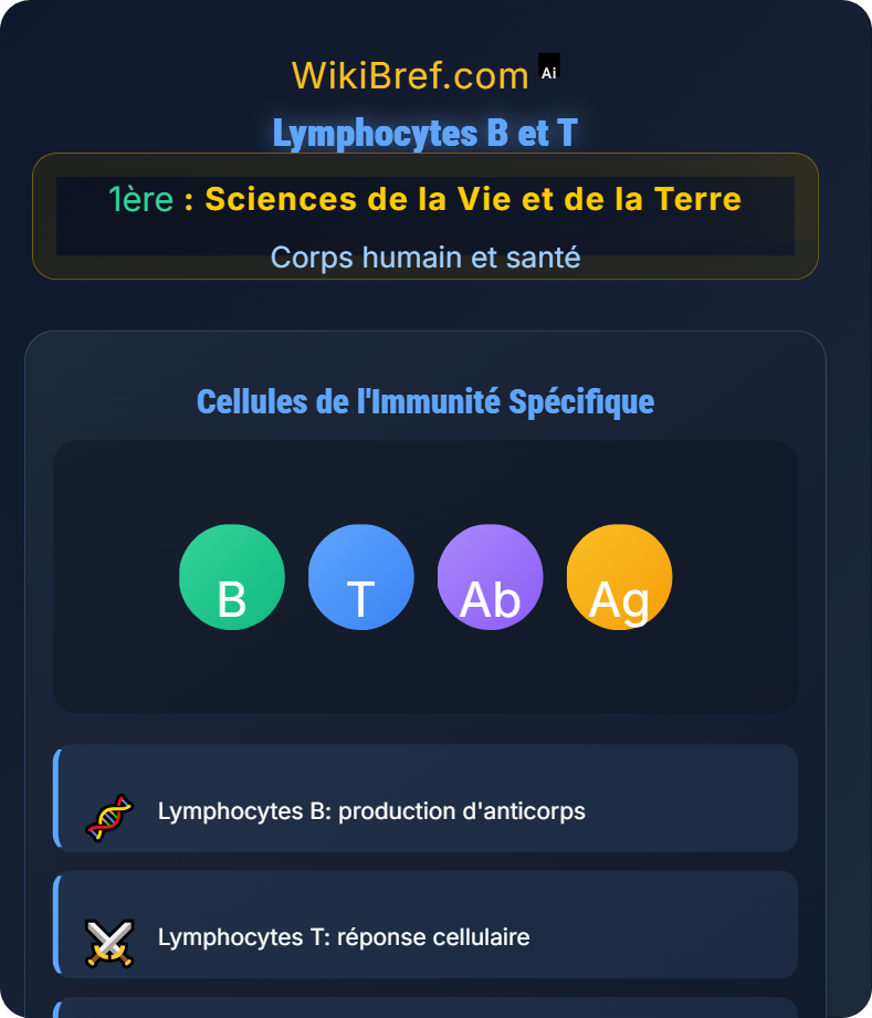 L’immunité adaptative Corps humain et santé