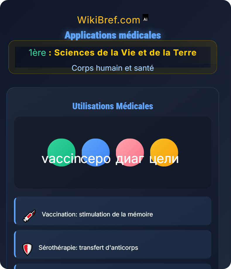 L’immunité adaptative Corps humain et santé